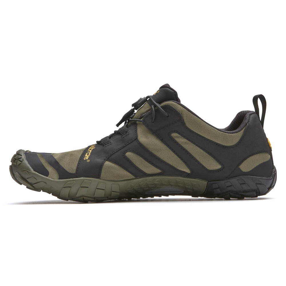 Vibram Five Fingers Mens V-Trail 2.0 - Trail Shoes Olive/Black - SOR281047